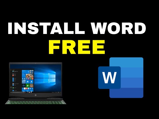 How to Download & Install Microsoft Word/ Office For Free on (PC / Laptop)