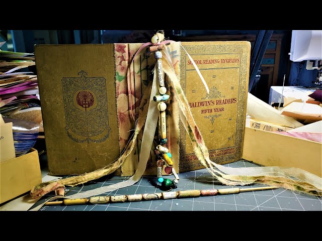 Let's Make JUNK JOURNAL JEWELRY! Easy Paper Beads & Spine Dangles! The Paper Outpost! :)