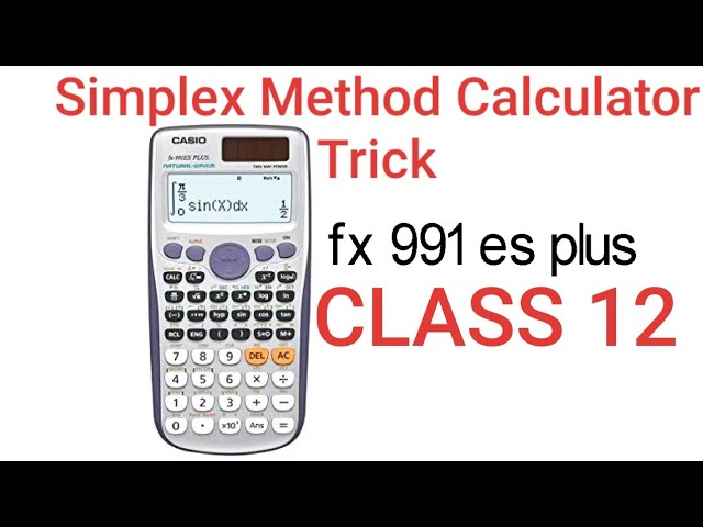 Simplex Method Best Calculator Trick In Nepali || Class 12