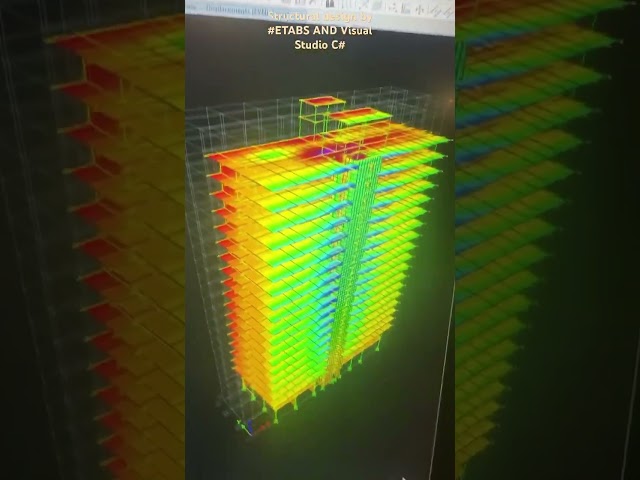 Structural design by Etabs and C# in visual studio #StructuralEngineering #ArchitectureDesign