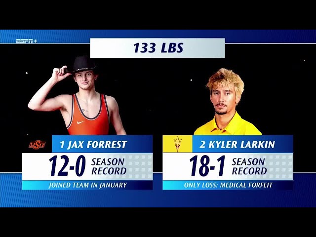 Jax Forrest vs Kyler Larkin (133lb) FULL MATCH | 2026 Big 12 Wrestling Championship pres by Allstate