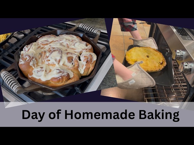 Bread Machine Cinnamon Rolls & Steak and Ale Pie: Cozy Cooking Vlog