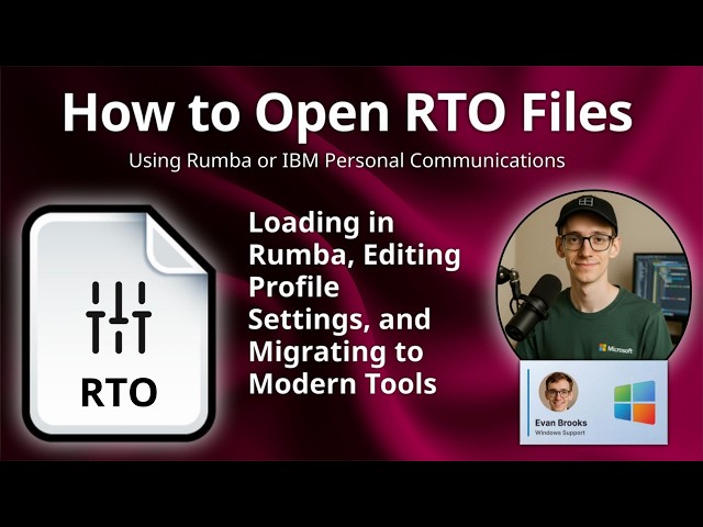 How to Open RTO Files (Rumba File Transfer Profile)