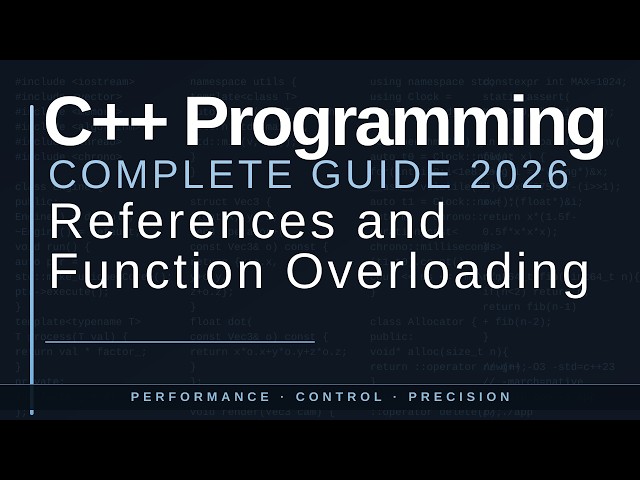 Basics, references and function overloading in C++