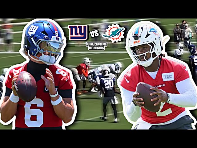 Dolphins vs NY Giants *GOT CRAZY* Full JOINT Practice Highlights: Willis vs Dart 11vs11 SCRIMMAGE!