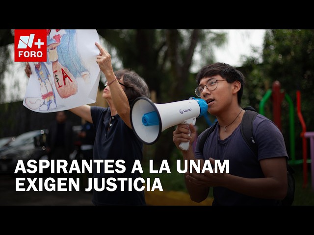UNAM applicants protest to demand in-person exams