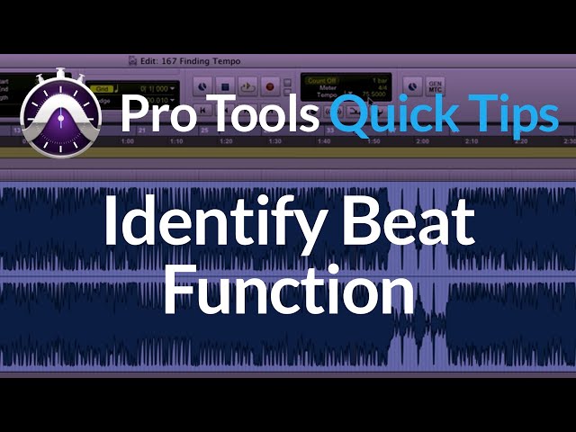 Pro Tools | Quick Tips | Identify Beat Function | Finding Song Tempo
