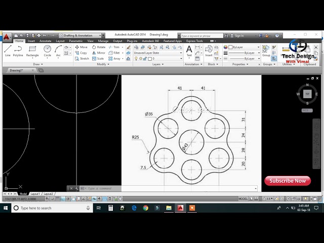 Autocad Tutorial for begineers-1 in hindi  |  Autocad Traning exercise in  hindi