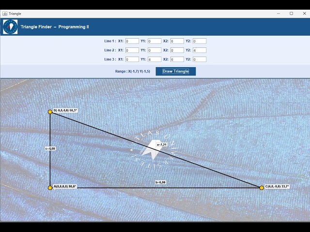 Triangle Finder Application | Java Swing & OOP | Atlas University -Programming II Project