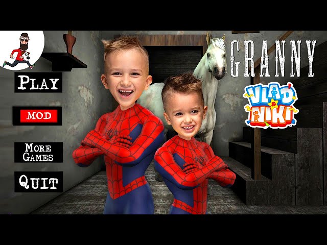 Play as Vlad and Niki spider-man in Granny (Horse escape)