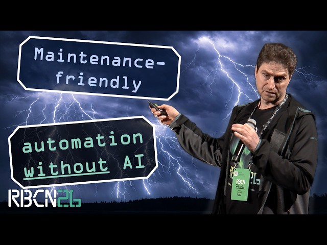 RoboCon 2026 -Maintenance friendly automation without AI