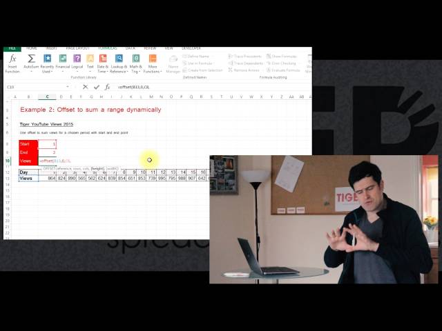 Excel Offset Function Tutorial 3/4