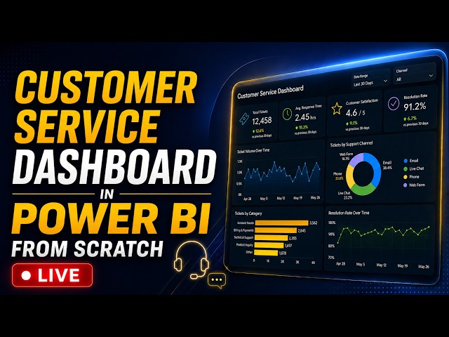 Build a Customer Service Dashboard in Power BI from Scratch