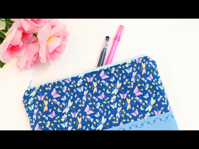 Sew a Flat Zipper Pouch: QUICK OVERVIEW by learncreatesew