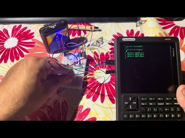 NAND gate sends, PicoCalc receives - fully connected