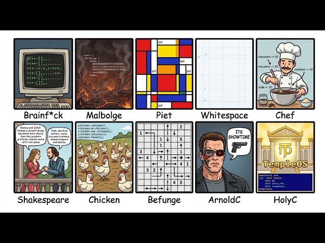 Every Cursed Programming Language Explained In 8 Minutes