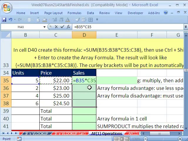 Excel | Class 36 | Array Formulas Basics