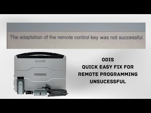 ODIS -ADAPTION OF THE REMOTE CONTROL KEY UNSUCCESSFUL QUICK EASY FIX (Seat, Skoda, Audi, Volkswagen)