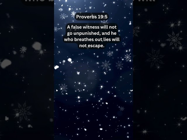 Jesus Saves | Proverbs 19:5 Daily Bible Verse