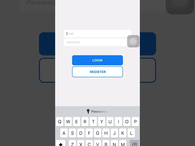 My first React native login system in firebase