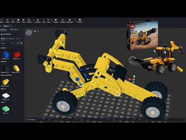 LEGO® Technic 42197 Backhoe Loader (Alternative Build)
