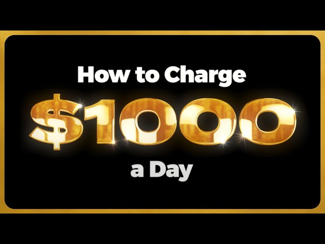 How to Charge $1000 a Day in Motion Design