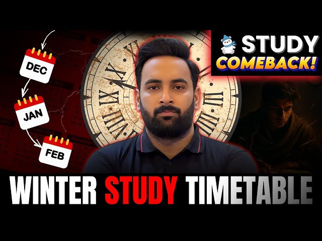Winter Study Time Table : Best Study Hacks : Exams 2026 : Youth Academy : Sir Usama