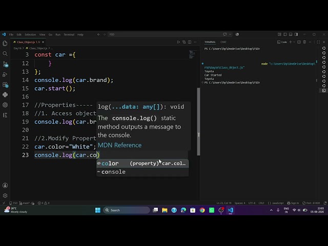 JavaScript Classes & Objects Made Easy 🔥 | Learn with Examples