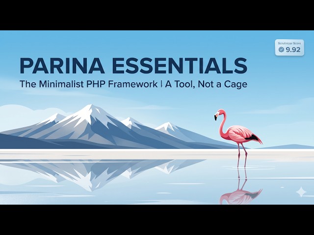 Parina Essentials: A Minimalist & Secure PHP Framework ("A Tool, Not a Cage")