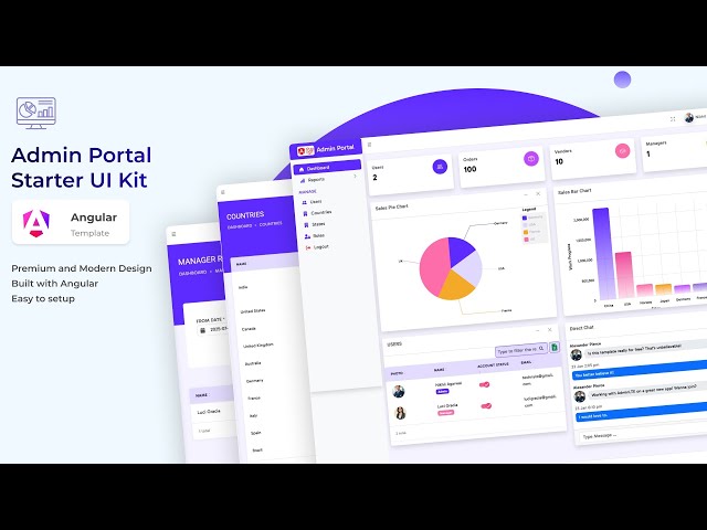 Angular Admin Portal Starter Kit Demo | Build Your Dashboard Fast!