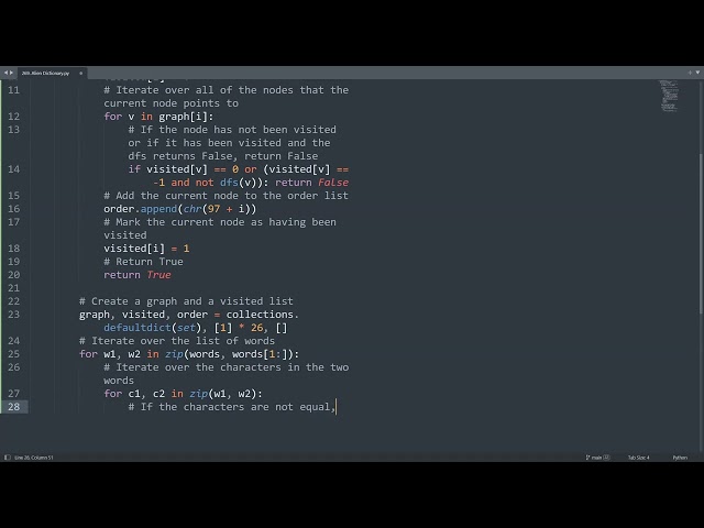 Leetcode 269. Alien Dictionary in Python | Python Leetcode | Python Coding Tutorial | Python ASMR