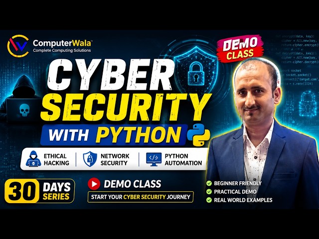 30 Days Cyber Security with Python | Complete Beginner to Job Ready Course (2026) | FREE Full Course