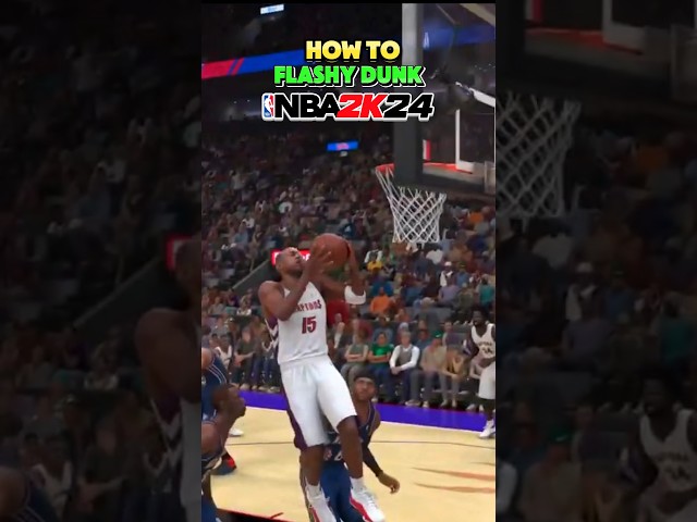 ADVANCED DUNK TUTORIAL: HOW TO DO FLASHY DUNKS ON NBA 2K24! #nba2k #2k #2k24
