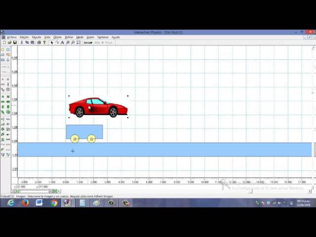 TUTORIAL MRU  INTERACTIVE PHYSICS  MILAGROS GOMEZ