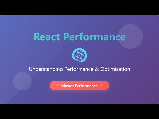 React Performance: Boost Your App's Speed & Efficiency