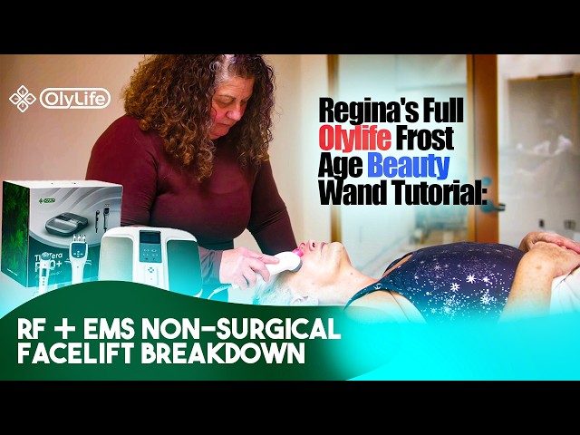 🌟 Regina's Full Olylife Frost Age Beauty Wand Tutorial: RF + EMS Non-Surgical Facelift Breakdown ✨