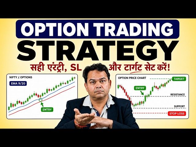 Option Trading Strategy in Hindi - On Chart, With Stop Loss & Target