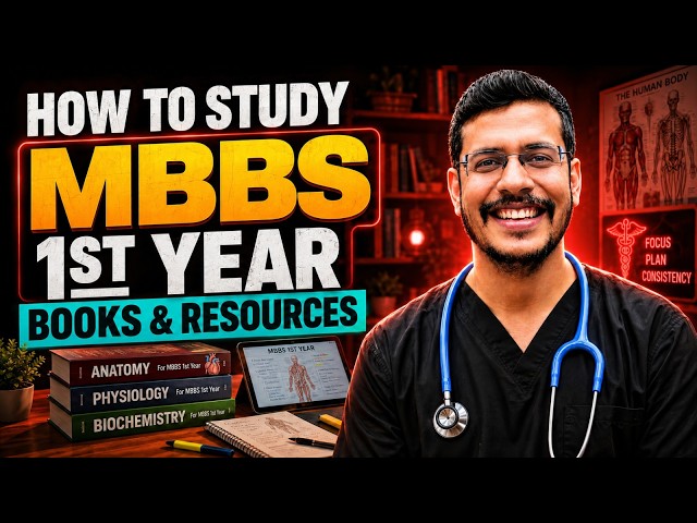 How To Study For MBBS 1st Year | Books & Resources | Dr. Anand Mani