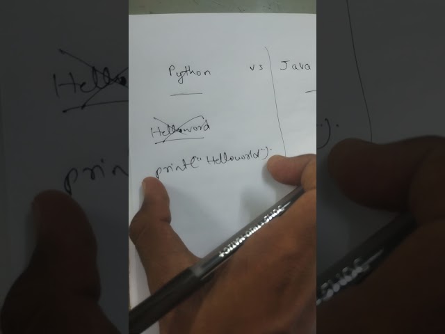 Python vs Java 🤯 #coding #python #RamuLearns