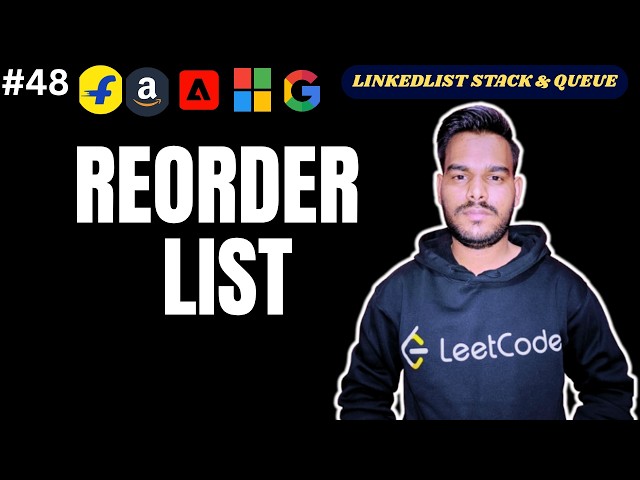 Reorder Linked List in Java | Middle + Reverse + Merge | LeetCode 143 | Mahesh DSA Sheet