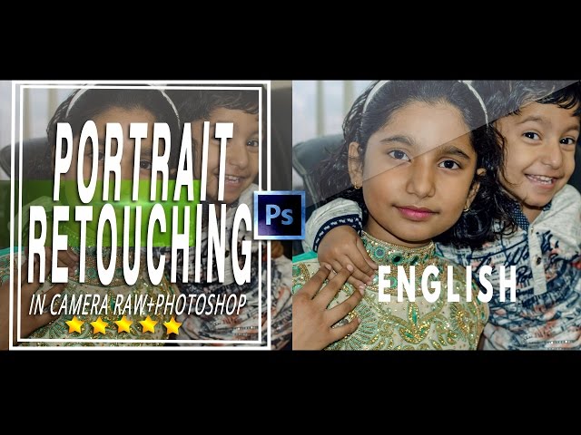 Portrait Image Retouching in Adobe Camera Raw Photoshop Tutorial for Beginners-English