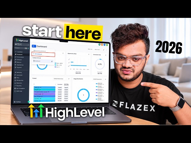 GoHighLevel Tutorial for Beginners 2026 (Start to Finish)