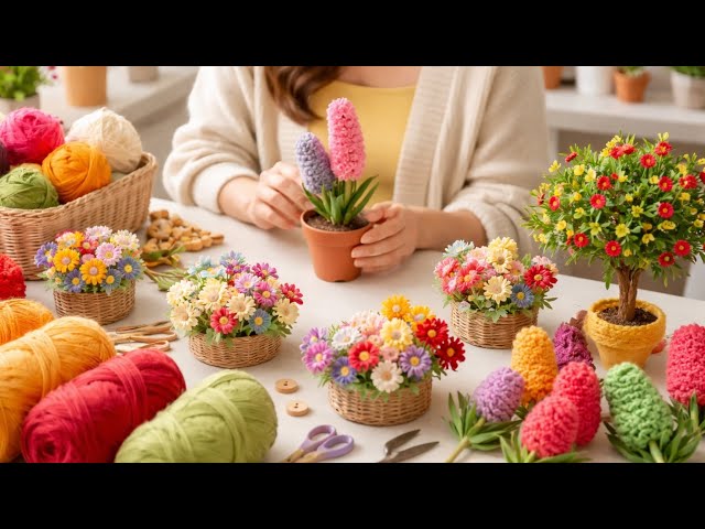 6 Amazing Yarn Tutorials Without Any Tools | Flowers & Table Runners🧶😍