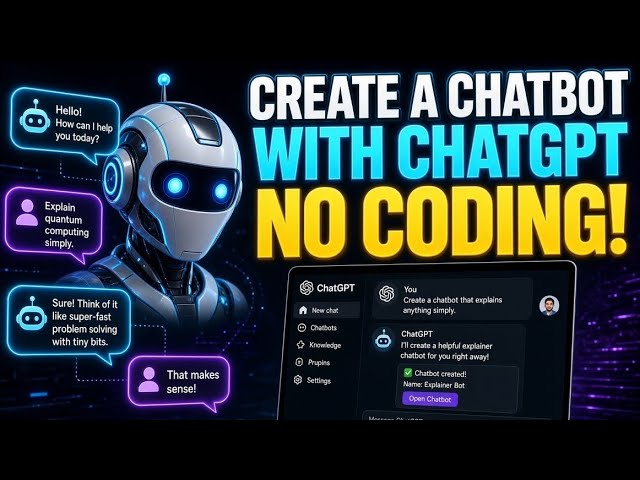 How to Create a Chatbot with ChatGPT in 2026 (No Coding!)