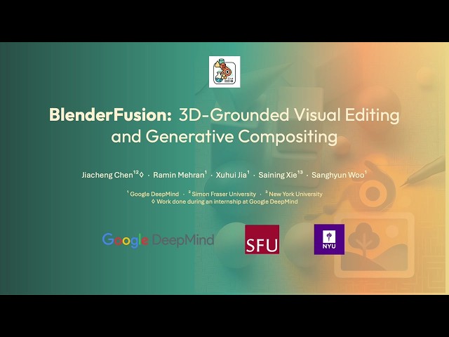 BlenderFusion: 3D-Grounded Visual Editing and Generative Compositing (ECCV 2026)