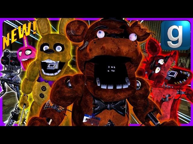 Gmod FNAF | Review | Brand New DrGBase FNAF Nextbots! [Part 5]