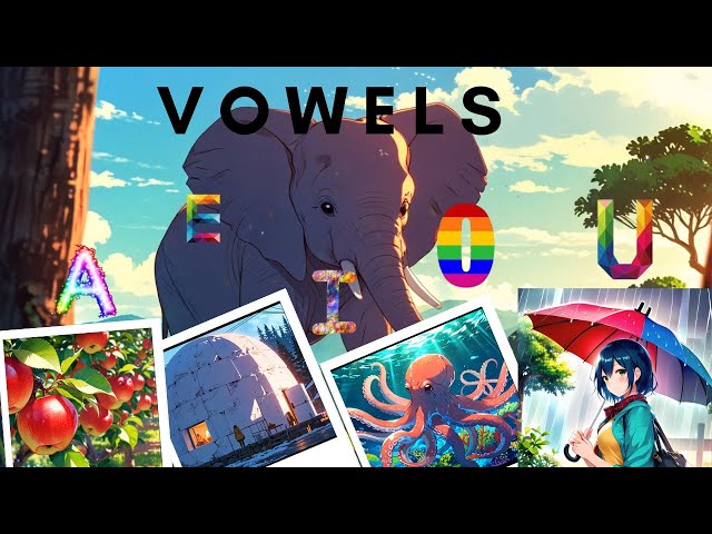 "Animated Kids Songs: Learn Vowels A E I O U with Fun!"