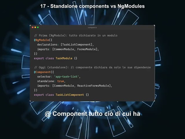 17 Standalone components vs NgModules