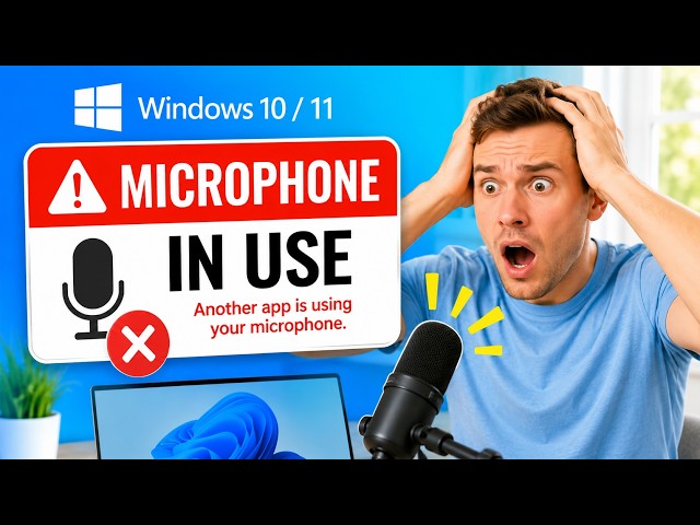 How to Fix 'Microphone in Use' Error | Windows 11 & Windows 10