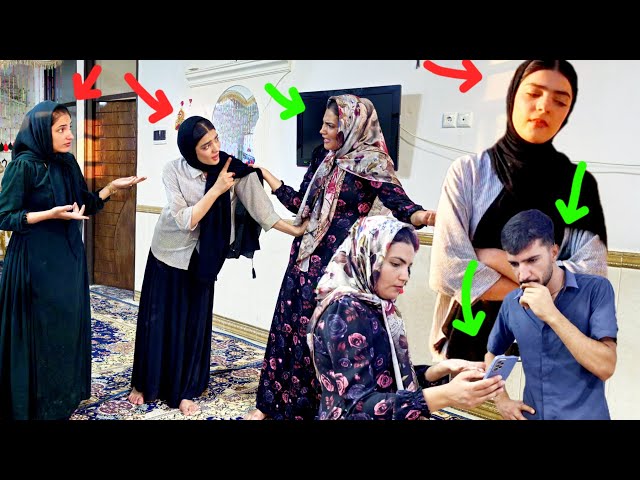 Ms. Mahin's disturbing of Fatemeh and hiding the matter from Mr. Shahram while Zeinab was busy.